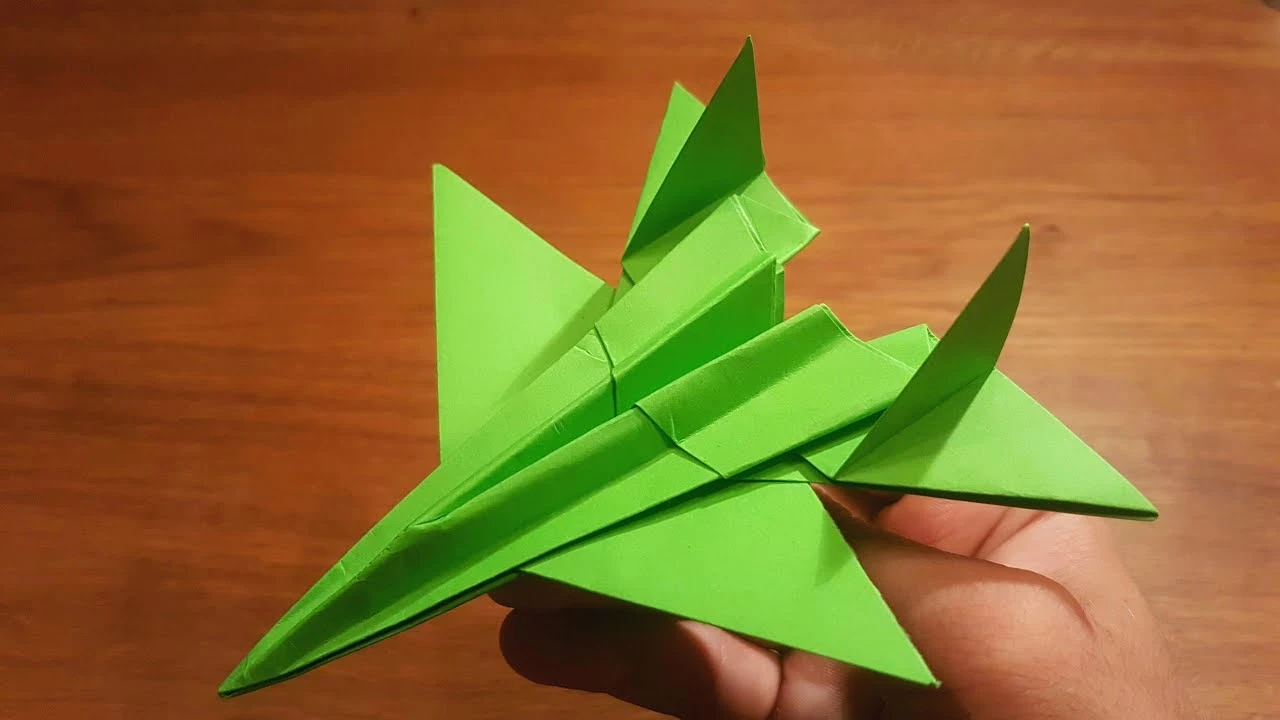 آموزش کاردستی کاغذی / جت جنگنده تامکت F-14 / اوریگامی