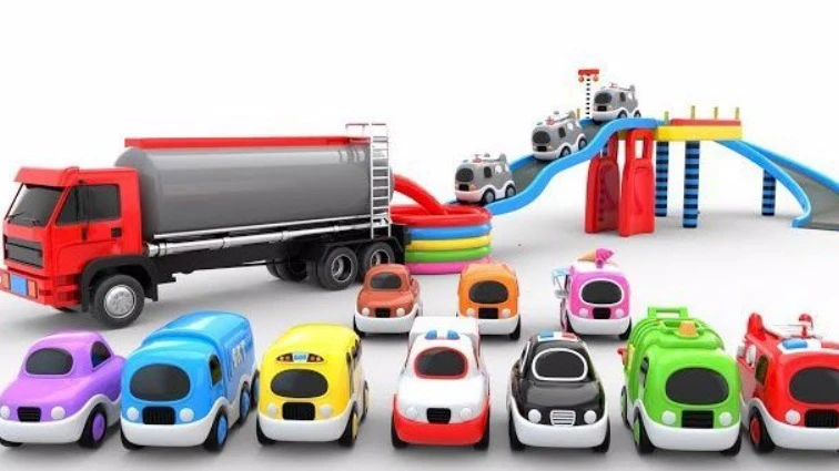 ویدیو کلیپ کارتون ماشین های رنگارنگ /ماشین کودکانه | نودیدو 