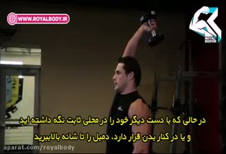 اجرای صحیح حرکت پشت بازو دمبل ایستاده