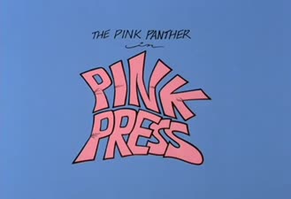 کارتون پلنگ صورتی مطبوعات Press