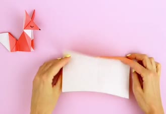 آموزش کاردستی روباه کاغذی