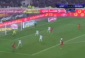 گل اول پرسپولیس به نساجی