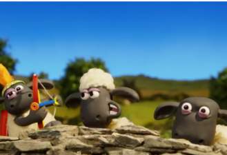 انیمیشن بره ناقلا - Shaun the sheep مخروط محافظ