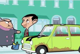 کارتون مستر بین - کارواش
