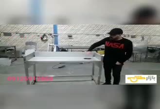 میز کار استیل صنعتی