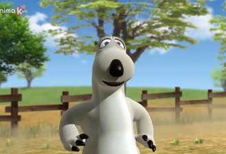 کارتون برنالد / برنالد چمن ها را کوتاه میکند Bernard Bear  