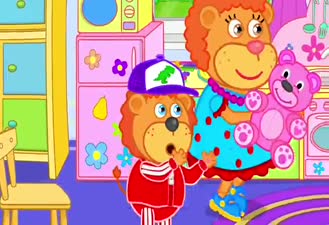 کارتون خانواده ی شیر/ حسودی نکن خانواده همیشه دوستت دارند Don't Feel Jealous! Family Always Loves You   Lion Family