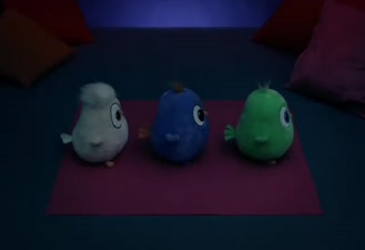 کارتون انگریبرد /  رقص هچلینگز / Angry Birds / Dancing Hatchlings Plushies