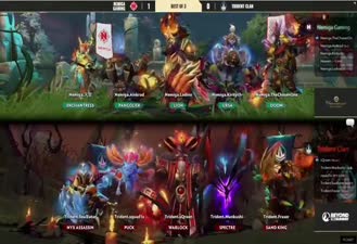 بازی دوتادو / Dota 2 / بازی شگفت انگیز 4v5 نمیگا و تریدنت /  Dota 2 WTF Moments 402