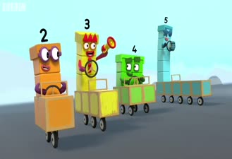 کارتون بلوک های شماره دار / آهسته و ثابت در مسابقه برنده می شوید / Slow and Steady Wins the Race / Numberblocks