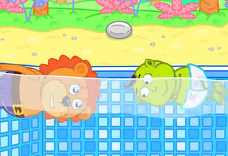 کارتون خانواده ی شیر / Lion Family / وای نه! استخر شنا کثیف است / Oh No! Swimming Pool Is Dirty