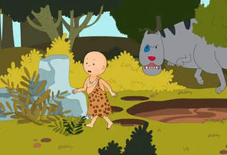 کارتون کایلو / کایلو در موزه دایناسور / Caillou at the Dinosaur Museum