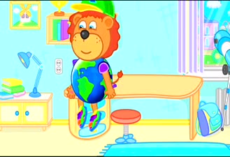 کارتون خانواده ی شیر / Lion Family / ماه و خورشیدگرفتگی / Lion Family Dress Up the Earth, Sun, and Moon Costume to Learn Solar Eclipse