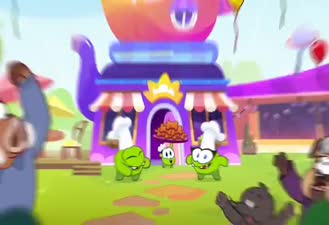 کارتون اوم نوم /جیر جیر تمیزکاری / Om Nom / squeaky Clean
