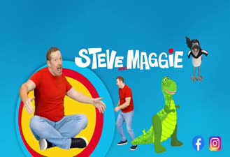 برنامه کودک استیو و مگی / شکار دایناسورها در خانه جدید / Dinosaur Hunt in Steve and Maggie´s New House