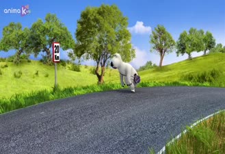 کارتون برنالد / برنارد در ماراتن می دود  