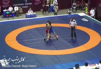 کشتی / سامان عبدولی کشتی باخته را برد