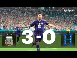 خلاصه بازی آرژانتین 3 و هندوراس 0
