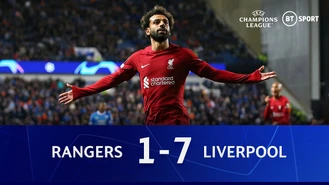 خلاصه بازی لیورپول 7 رنجرز 1 لیگ قهرمانان 2022