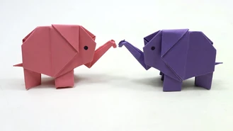 کاردستی کاغذی فیل Elephant