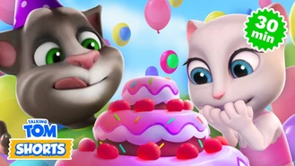 انیمیشن گربه سخنگو مگا پارتی 🎉🎂