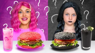 برنامه کودک گبی و الکس غذای سیاه و صورتی