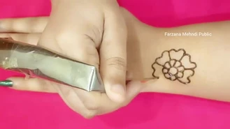 آموزش نقش حنا حرفه ایی 