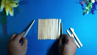 ساخت قاب عکس با چوب بستنی