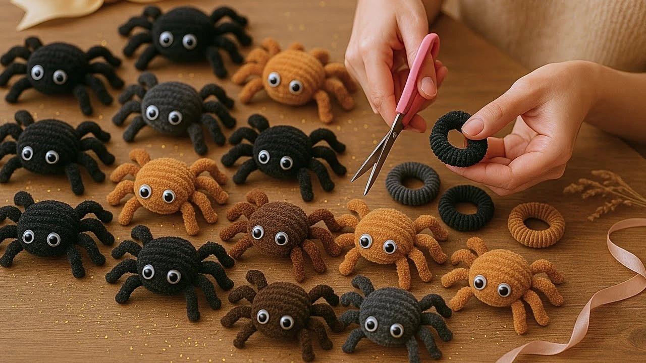 ساخت عنکبوت هالووینی