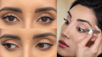 آموزش آرایش / طبيعى ترين حالت مژه مصنوعى گذاشتن صدف بیوتی