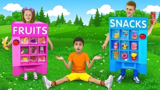 برنامه کودک خانواده خندان / بازی دانا و دنی با ماشین های خودکار در مدرسه 
