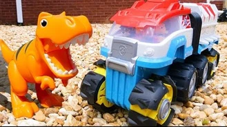 انیمیشن خانه بازی جنویز / Paw Patrol / نام دایناسورها را یاد بگیرید و رکس را ملاقات کنید!