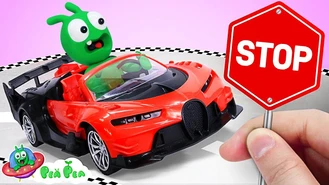 انیمیشن نخودی / بازی با اسباب بازی ماشینی و یادگیری ایمنی ترافیک 