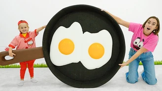 برنامه کودک ولاد و نیکی / پختن صبحانه برای مادر