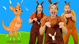 برنامه کودک گنجشک کوچولو / کانگورو باش 🦘 آهنگ رقص حیوانات  