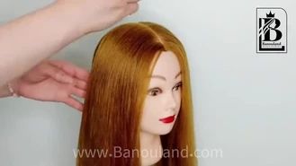 فیلم آموزش بافت مو جلوی سر توسط خود شخص