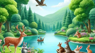 رمان ماجراهای حیوانات جنگل  صوتی وتصویری